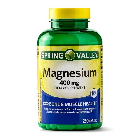 Spring Valley Magnesium Caplets, 400 mg, 250 Ct