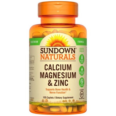 Sundown Naturals Calcium Magnesium And Zinc - 100 CT