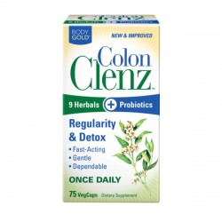 BodyGold Colon Clenz Colon Cleanse Capsules, 75 C