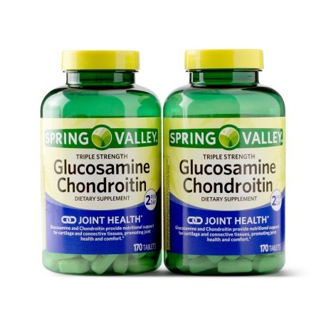 Spring Valley Glucosamine Chondroitin Tablets, 1500 mg, 170 Ct, 2 Pk