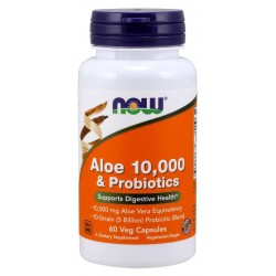 Aloe 10,000 & Probiotics Veg Capsules 60 Capsules