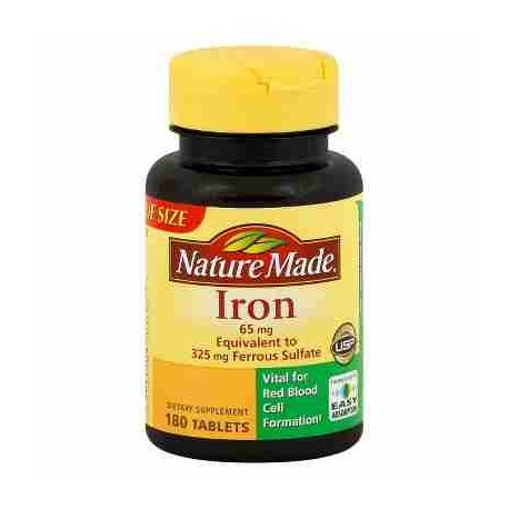 Nature Made Iron Dietary Supplement Tablets, 65mg, 260 ct