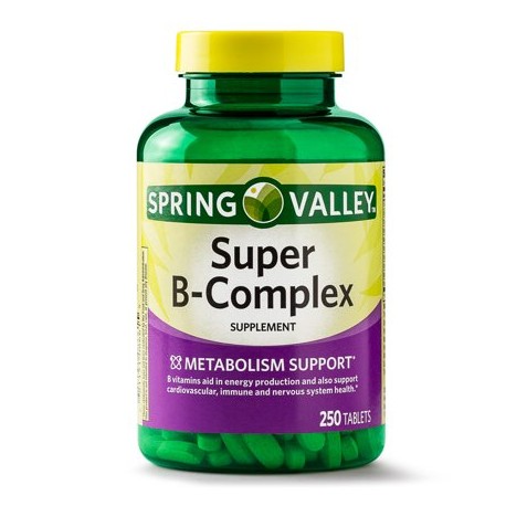 Spring Valley Super B-Complex Tablets, 250 ct