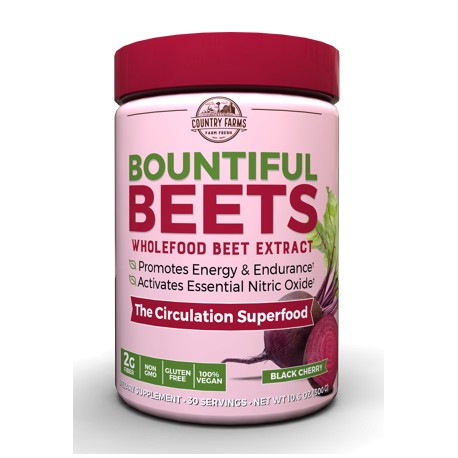 Country Farms bountiful beets powder, wholefood beet extract superfood,10.6 oz., 30 servings