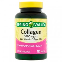 Spring Valley Collagen plus Vitamin C Tablets, 120 Ct